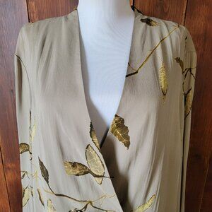 New Old Stock Russell Kemp 16 Taupe Gold Leaf Layering Jacket Deadstock USA Made